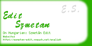 edit szmetan business card
