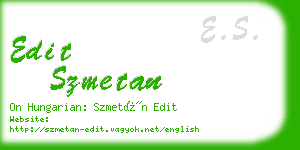 edit szmetan business card